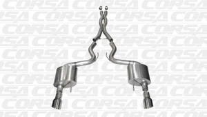 Corsa Performance 15-   Mustang 5.0L Cat Back Exhaust System 14328