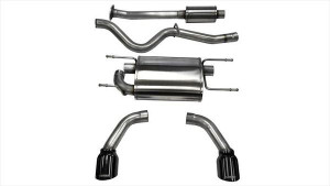 Corsa Performance Exhaust Cat-Back - 2.5in Dual Rear Exit 14864BLK Corsa Performance Exhaust Cat-Back - 2.5in Dual Rear Exit 14864BLK