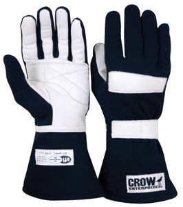 Crow Safety Gear Junior Driving Gloves Black Large SFI-3.3/5 11684
