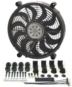 Derale 14in High Output RAD Fan Single 16214