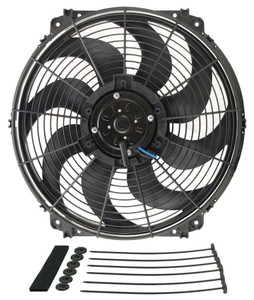 Derale 16in Tornado Electric Fan w/Standard Mount Kit 16626