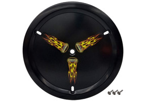 Dominator Race Products Wheel Cover Aluminum Bolt-On 15in Black 1030-B-BK Dominator Race Products Wheel Cover Aluminum Bolt-On 15in Black 1030-B-BK
