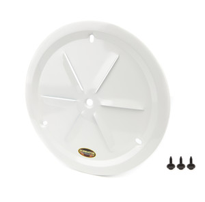Dominator Race Products Wheel Cover Louver Vent Alum Bolt 15in White 1031-B-WH
