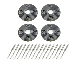 Dominator Race Products Scuff Plate Plastic 4pk Black 1202-BK