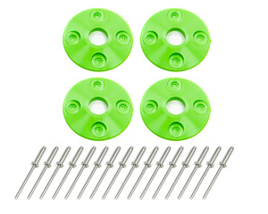 Dominator Race Products Scuff Plate Plastic 4pk Xtreme Green 1202-XG Dominator Race Products Scuff Plate Plastic 4pk Xtreme Green 1202-XG