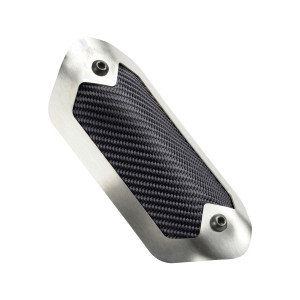 Design Engineering Flexible Heat Shield 3.5 in x 6.5in Brushed/Onyx 10900 Design Engineering Flexible Heat Shield 3.5 in x 6.5in Brushed/Onyx 10900