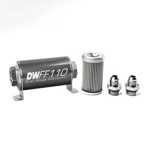 Deatschwerks In-line Fuel Filter Kit 8an 10-Micron 8-03-110-010K-8