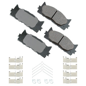 Akebono Brake Corporation ProACT Ultra-Premium Bra ke Pads - Front ACT1222A Akebono Brake Corporation ProACT Ultra-Premium Bra ke Pads - Front ACT1222A