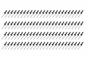 Fivestar Sm Hd Rivet Black Multi -grip 100pk 814B-100S