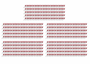 Fivestar Lrg Hd Rivet Red Multi-Grip 500pk 814R-500L