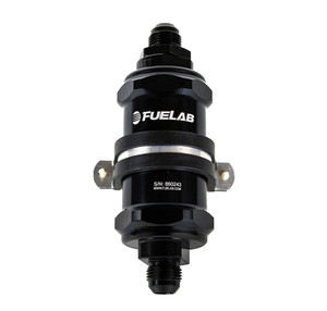 Fuelab Fuel Systems Fuel Filter In-Line 3in 6 Micron 8AN Chk Valve 84832-1 Fuelab Fuel Systems Fuel Filter In-Line 3in 6 Micron 8AN Chk Valve 84832-1