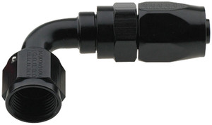 Fragola Hose Fitting #10 90 Deg Pro-Flow Black 229010-BL