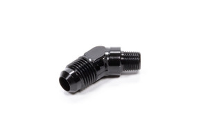 Fragola 45 Deg Adapter Fitting #6 x 1/8 MPT Black 482362-BL