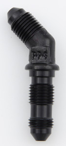 Fragola #3 x 45 Deg Bulkhead Fitting Black 483703-BL