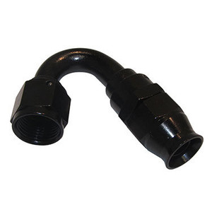 Fragola Hose Fitting #12 150 Deg PTFE Black 681512-BL