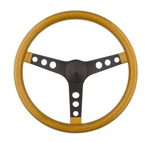 Grant Steering Wheel Mtl Flake Gold/Spoke Blk 13.5 8457