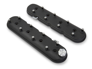 Holley GM LS1 Valve Cover Set Black Krinkle  Finish 241-91