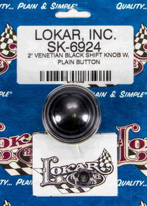 Lokar 2in Shift Knob Venetian Black w/Button SK-6924
