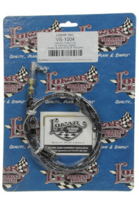 Lokar VS Throttle Cable Black Black Wrap w/ Blue Trace VS-1004