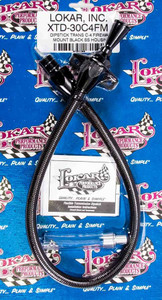 Lokar Black Dipstick Ford C4 Trans Firewall Mount XTD-30C4FM
