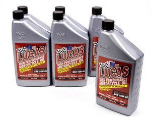 Lucas Oil Semi-Syn 10w40 Motor- cycle Oil 6x1 Qt 10710