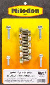 Milodon Oil Pan Bolt Kit - GM LS Series 85001