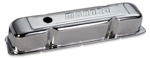 Moroso Chrome B/E Valve Covers BBM Tall w/Baffle 68181