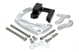March Performance Chevy BB Power Steering Braket clear powder coat 23004 March Performance Chevy BB Power Steering Braket clear powder coat 23004
