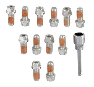 Mr. Gasket Locking Header Bolt Kit 3/8-16 x 3/4  12pk 2230G