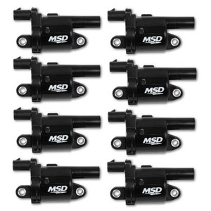 Msd Ignition Coil Black Round GM V8 2014-Up 8pk 826883