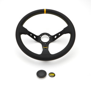 Omp Racing, Inc. Corsica Steering Wheel Black Leather OD0-1956-071 Omp Racing, Inc. Corsica Steering Wheel Black Leather OD0-1956-071