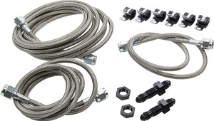 Allstar Performance Front End Brake Line Kit Mod Aftermarket Calipers ALL42061 Allstar Performance Front End Brake Line Kit Mod Aftermarket Calipers ALL42061