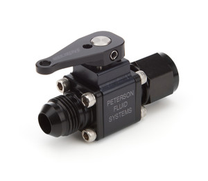 Peterson Fluid Inline Ball Valve 8an Male to 8an Female 09-0923 Peterson Fluid Inline Ball Valve 8an Male to 8an Female 09-0923