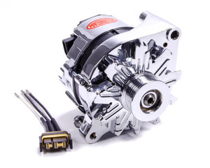 Powermaster Chrome Ford 2G 85amp Alternator 17735