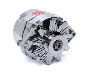 Powermaster Alternator GM 10SI  1V- Pulley 100 Amp Polished 67127