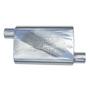 Pypes Performance Exhaust Race Muffler 2.5in Offset/Offset Each MVR10 Pypes Performance Exhaust Race Muffler 2.5in Offset/Offset Each MVR10