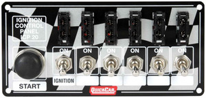 Quickcar Racing Products Ignition Panel Fused w/Start Button 50-163