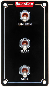 Quickcar Racing Products Ign. Panel Extreme Vert. 3 Switch Dual Ignition 50-7911