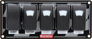 Quickcar Racing Products Ignition Panel w/ Rocker Switches & Lights 52-166 Quickcar Racing Products Ignition Panel w/ Rocker Switches & Lights 52-166