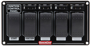 Quickcar Racing Products Ignition Panel w/ Rocker Switches & Fuses 52-863