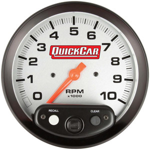 Quickcar Racing Products 5in Tach w/Memory 10k  611-6001