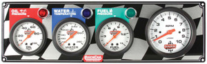 Quickcar Racing Products Gauge Panel OP/WT/FP w/Tach 61-60423 Quickcar Racing Products Gauge Panel OP/WT/FP w/Tach 61-60423
