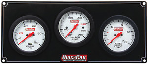 Quickcar Racing Products 3 Gauge Extreme Panel OP/WT/FP 61-7012 Quickcar Racing Products 3 Gauge Extreme Panel OP/WT/FP 61-7012