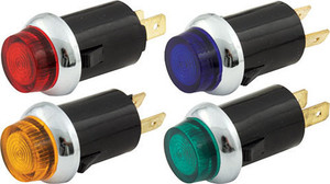 Quickcar Racing Products Warning Light Kit 3/4in Red/Blue/Green/Amber 61-706 Quickcar Racing Products Warning Light Kit 3/4in Red/Blue/Green/Amber 61-706