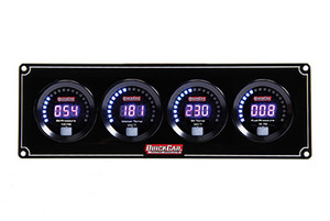 Quickcar Racing Products Digital 4-Gauge Panel OP/WT/OT/FP 67-4021