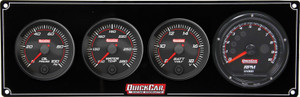 Quickcar Racing Products Redline 3-1 Gauge Panel OP/WT/Volt w/Recall Tach 69-3047