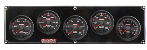 Quickcar Racing Products Redline 4-1 Gauge Panel OP/WT/FP/WP w/2-5/8 Tach 69-4256