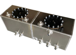 Rci Fuel Tank 4 Gal Alum & Fuel Cooler Raw 2040M