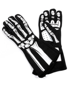Rjs Safety Double Layer White Skeleton Gloves Small 600090168