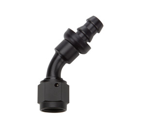 Allstar Performance Pushlock Hose End Black 45 Deg Elbow -6 ALL49432 Allstar Performance Pushlock Hose End Black 45 Deg Elbow -6 ALL49432